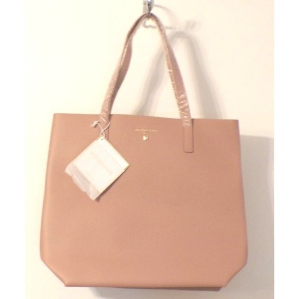 MICHAEL Michael Kors‎ Perfume Pink Faux Leather Promo Tote Shoulder Bag Large